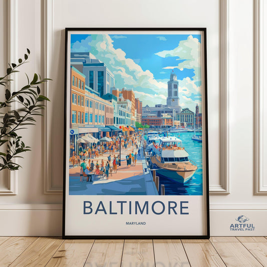 Baltimore Poster - Maryland Wall Art