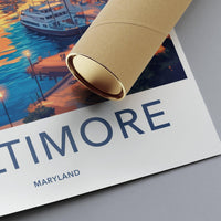 Baltimore Poster - Maryland Wall Art