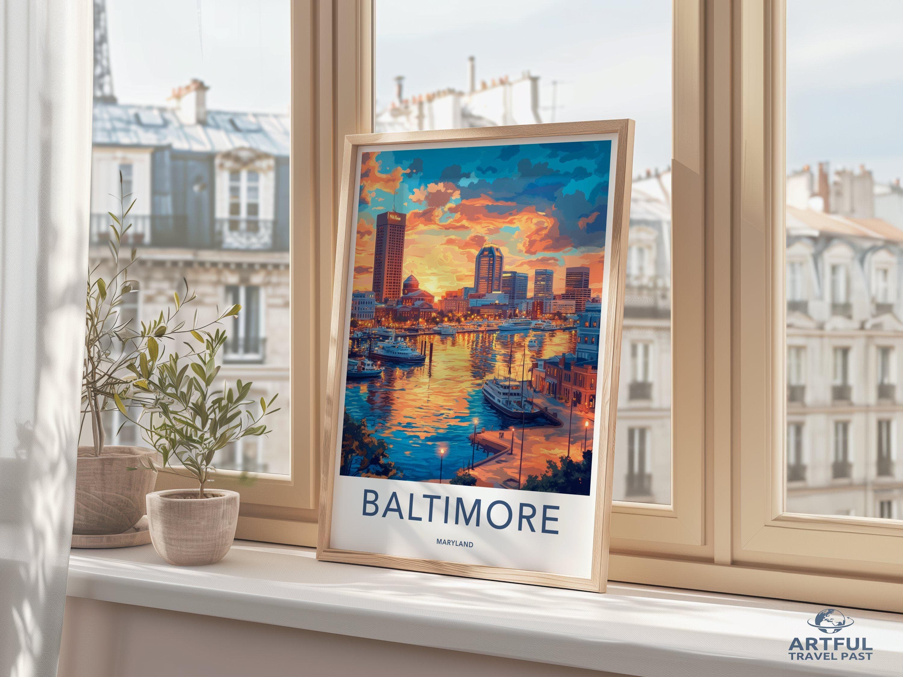 Baltimore Poster - Maryland Wall Art