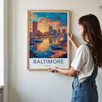 Baltimore Poster - Maryland Wall Art