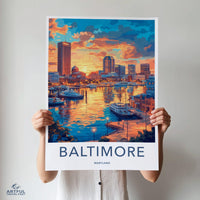 Baltimore Poster - Maryland Wall Art