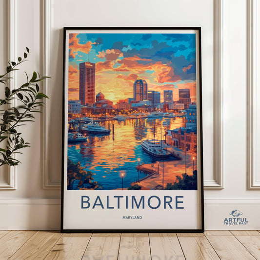 Baltimore Poster - Maryland Wall Art