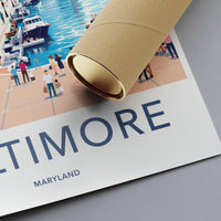 Baltimore Poster - Maryland Wall Art