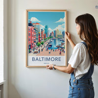 Baltimore Poster - Maryland Wall Art