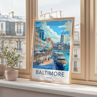 Baltimore Poster | Maryland Wall Art | America Decor