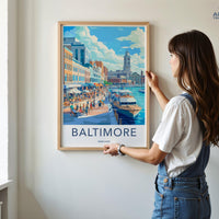 Baltimore Poster | Maryland Wall Art | America Decor