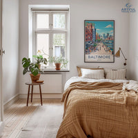 Baltimore Poster | Maryland Wall Art | America Decor