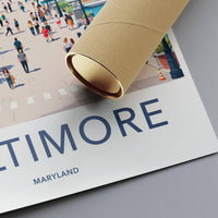 Baltimore Poster | Maryland Wall Art | America Decor