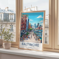 Baltimore Poster | Maryland Wall Art | America Decor