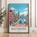 Baltimore Poster | Maryland Wall Art | America Decor