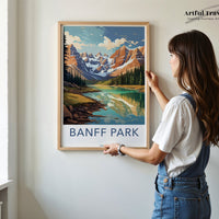 Banff National Park Poster | Alberta Wall Art | Canada Decor