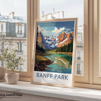 Banff National Park Poster | Alberta Wall Art | Canada Decor