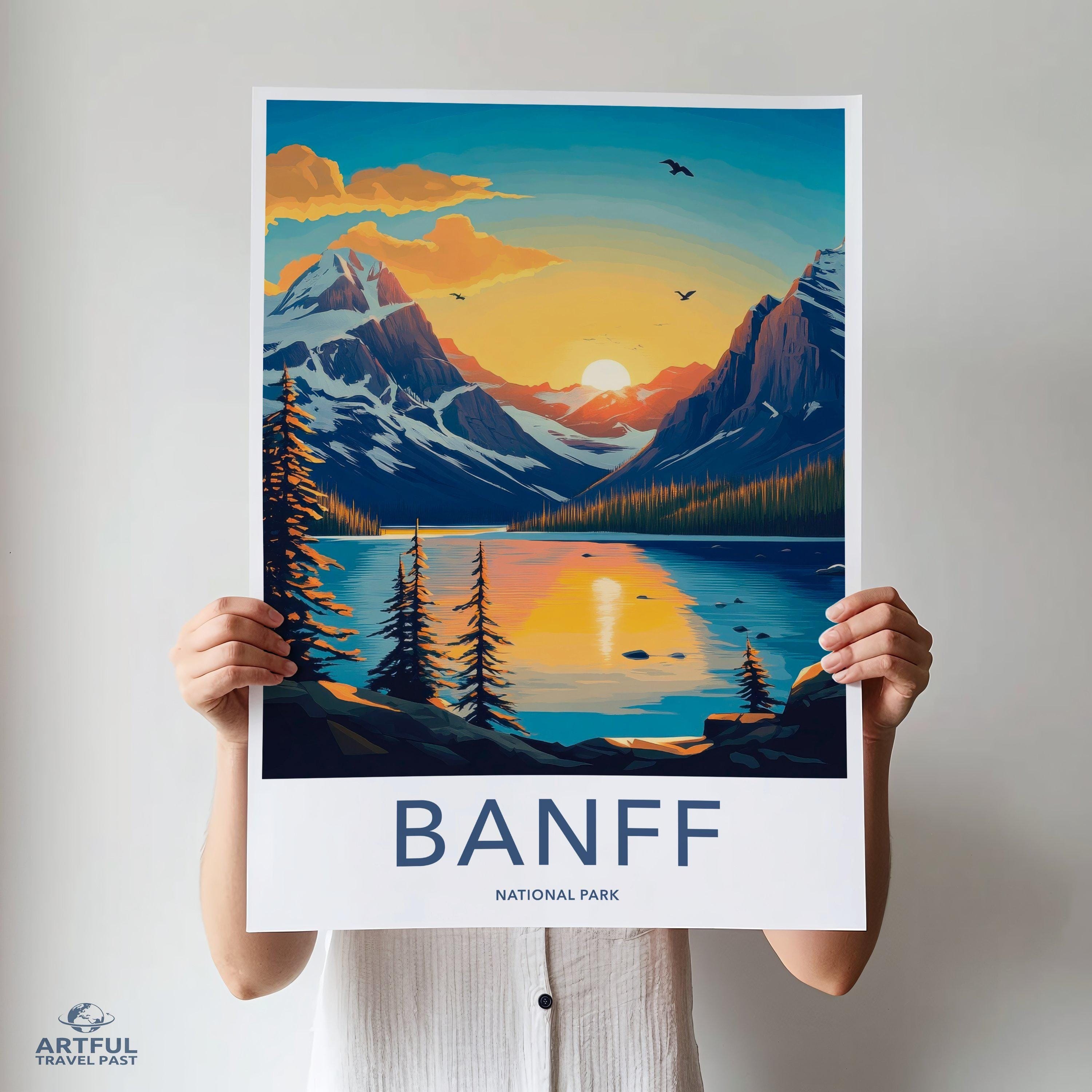 Banff National Park Poster | Canada Wall Art