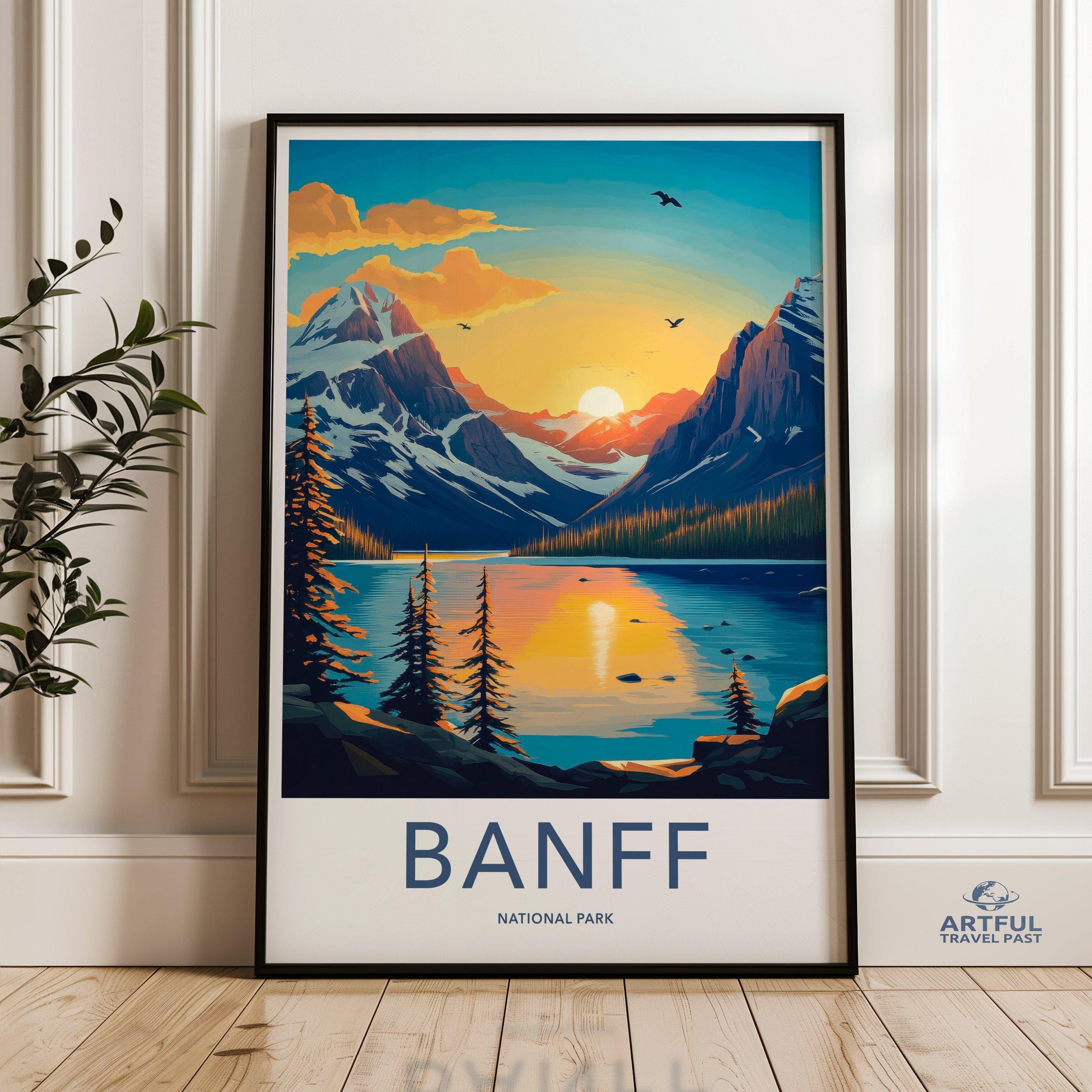 Banff National Park Poster | Canada Wall Art