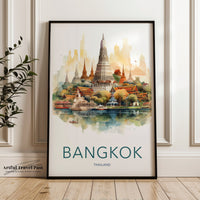Bangkok Poster | Thailand Wall Art | Asia Decor