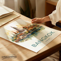 Bangkok Poster | Thailand Wall Art | Asia Decor