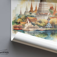 Bangkok Poster | Thailand Wall Art | Asia Decor