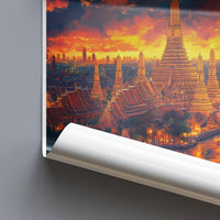 Bangkok Poster | Thailand Wall Art | Asia Decor