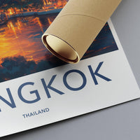 Bangkok Poster | Thailand Wall Art | Asia Decor