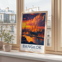 Bangkok Poster | Thailand Wall Art | Asia Decor