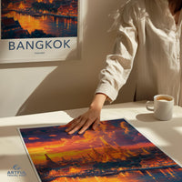 Bangkok Poster | Thailand Wall Art | Asia Decor
