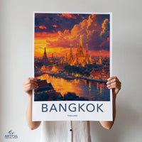 Bangkok Poster | Thailand Wall Art | Asia Decor