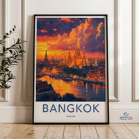Bangkok Poster | Thailand Wall Art | Asia Decor