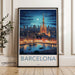 Barcelona Poster | Sagrada Familia | Spain Wall Art