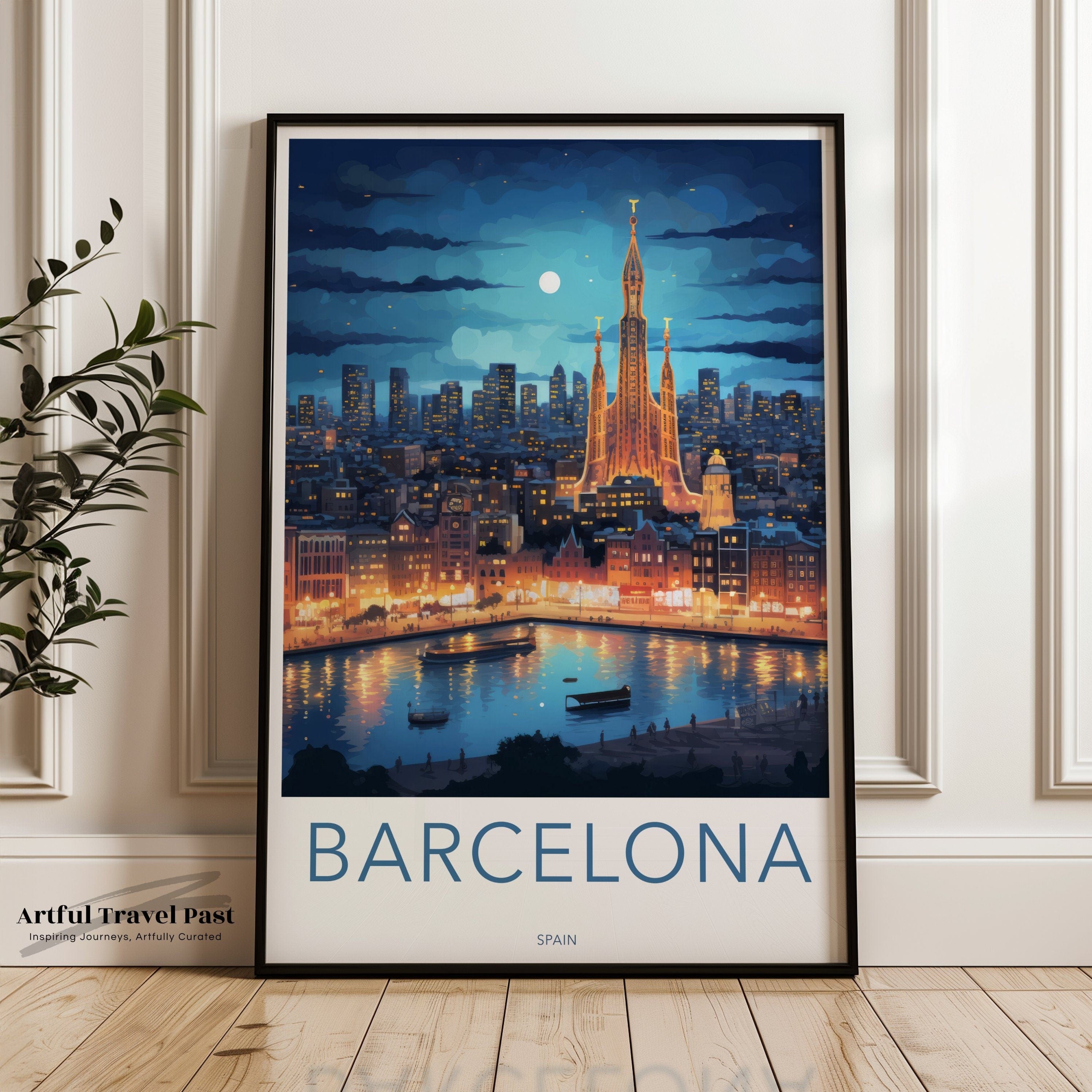 Barcelona Poster | Sagrada Familia | Spain Wall Art