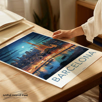 Barcelona Poster | Sagrada Familia | Spain Wall Art