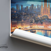 Barcelona Poster | Sagrada Familia | Spain Wall Art