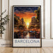 Barcelona Poster | Spain Wall Art | Europe Decor