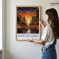 Barcelona Poster | Spain Wall Art | Europe Decor