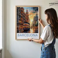 Barcelona Poster | Spain Wall Art | Europe Decor