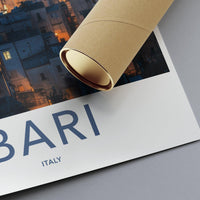 Bari Poster | Italy Wall Art | Europe Decor