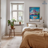 Basel Poster | Switzerland Wall Art | Europe Decor