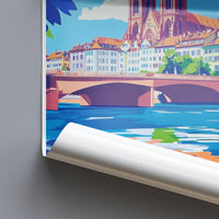 Basel Poster | Switzerland Wall Art | Europe Decor