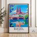 Basel Poster | Switzerland Wall Art | Europe Decor