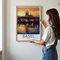 Basel Poster | Switzerland Wall Art | Europe Decor