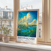 Baton Rouge Poster - Louisiana Wall Art