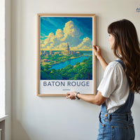 Baton Rouge Poster - Louisiana Wall Art
