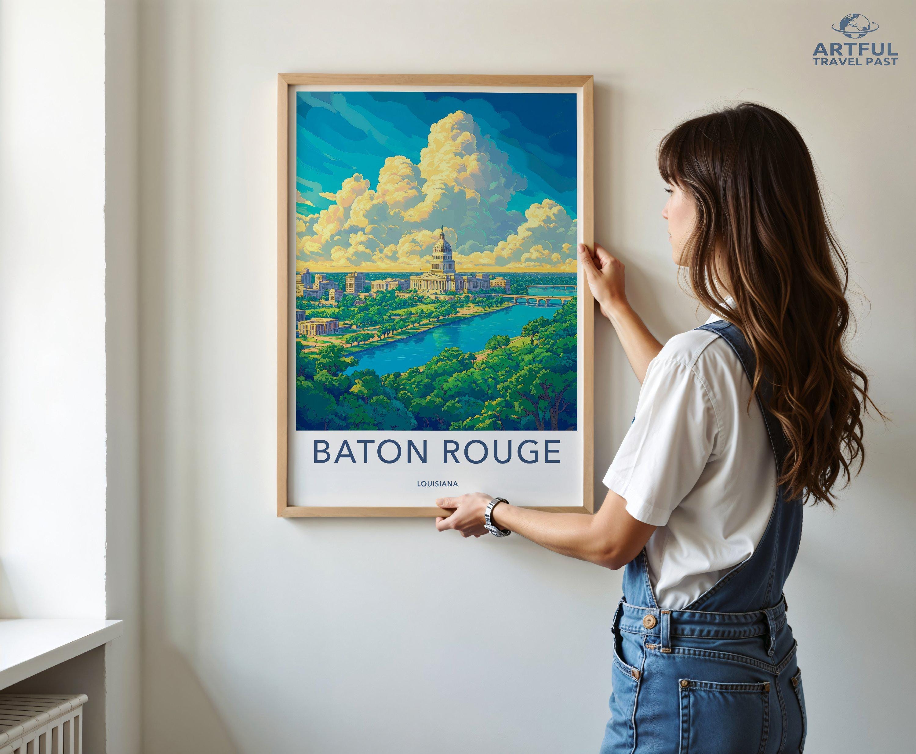 Baton Rouge Poster - Louisiana Wall Art
