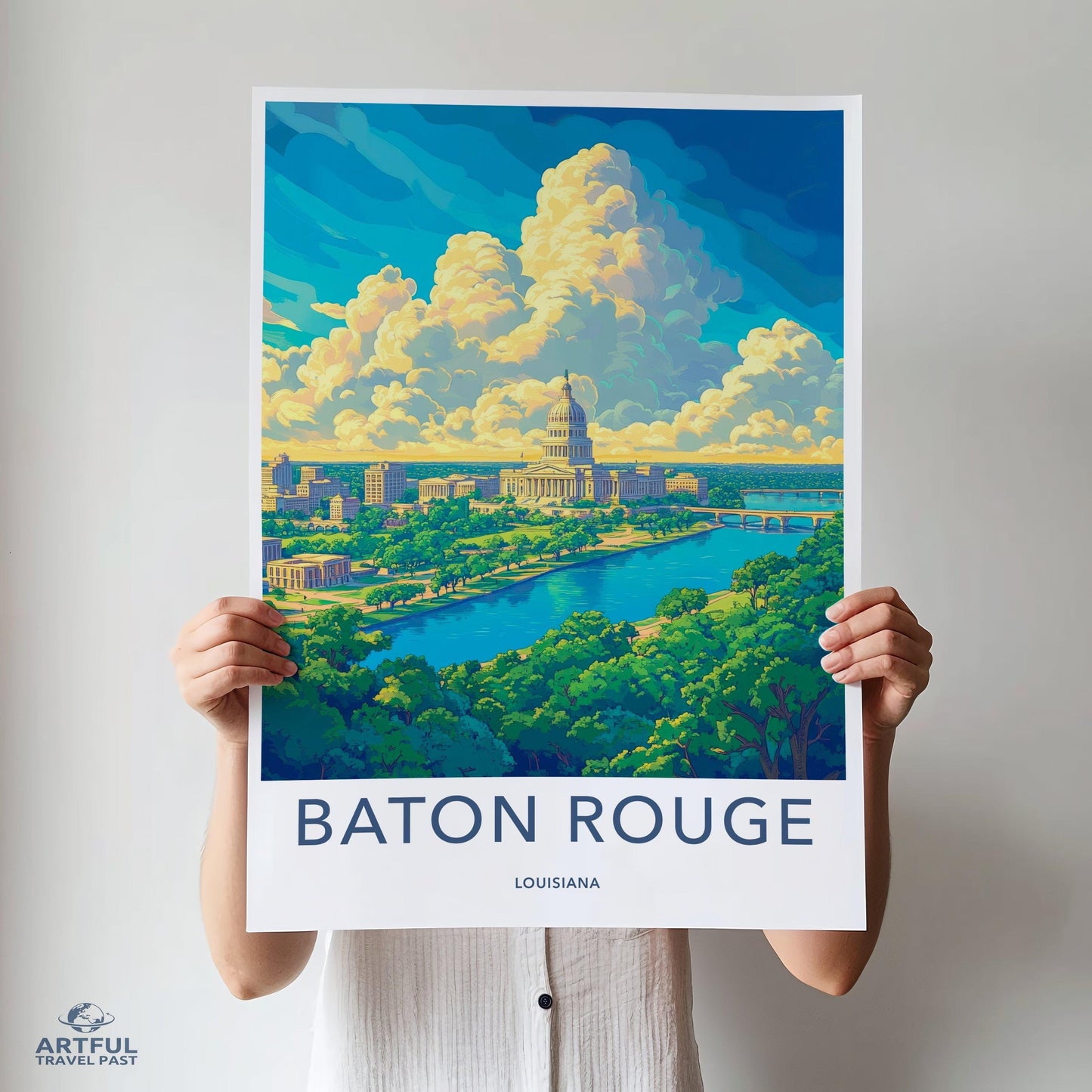 Baton Rouge Poster - Louisiana Wall Art