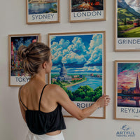 Baton Rouge Poster | Louisiana Wall Art | America Decor