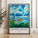 Baton Rouge Poster | Louisiana Wall Art | America Decor