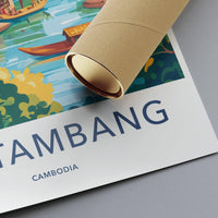 Battambang Poster - Cambodia Wall Art