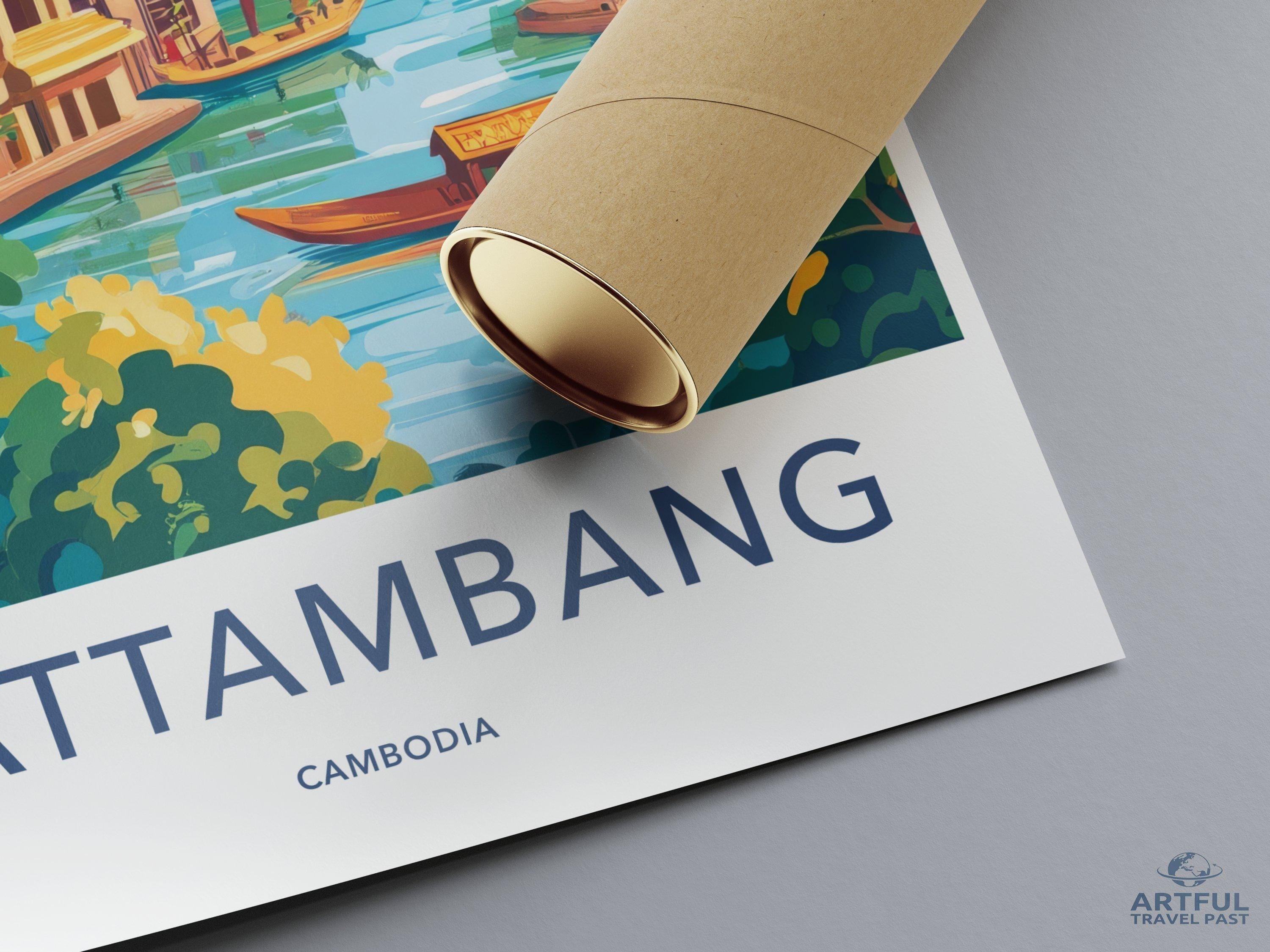 Battambang Poster - Cambodia Wall Art