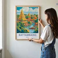 Battambang Poster - Cambodia Wall Art