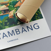Battambang Poster - Cambodia Wall Art