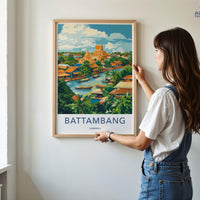 Battambang Poster - Cambodia Wall Art